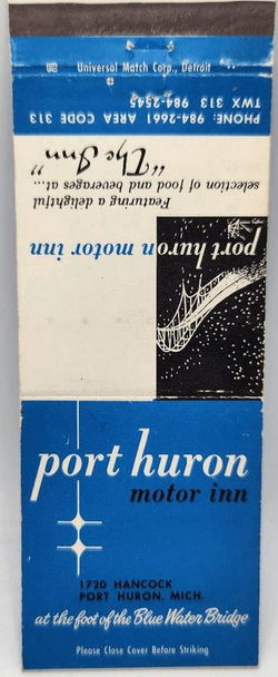 Port Huron Motor Inn (Comfort Inn) - Matchbook (newer photo)